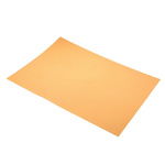 Orange Polyester Plastic Shim, 457mm x 305mm x 0.1mm