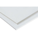Tufnol White Plastic Sheet, 590mm x 285mm x 3mm, Epoxy Resin, Glass Fibre
