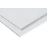 Tufnol® White Plastic Sheet, 590mm x 285mm x 10mm, Epoxy Resin, Glass Fibre