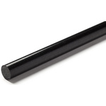 RS PRO Black Acetal Rod, 1m x 70mm Diameter