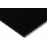 RS PRO Black Plastic Sheet, 500mm x 330mm x 6mm