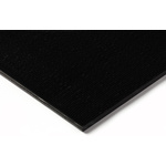 RS PRO Black Plastic Sheet, 500mm x 330mm x 25mm