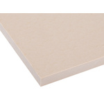 RS PRO Beige Plastic Sheet, 300mm x 245mm x 10mm