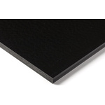 RS PRO Black Plastic Sheet, 500mm x 300mm x 12mm