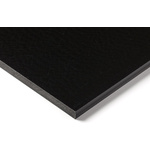 RS PRO Black Plastic Sheet, 500mm x 300mm x 16mm