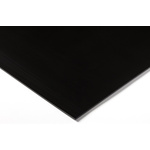 RS PRO Clear Black Plastic Sheet, 1000mm x 500mm x 3mm