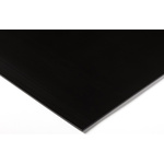 RS PRO Black Plastic Sheet, 1000mm x 500mm x 15mm