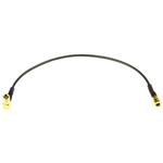 TE Connectivity 50 Ω, Male SMB to Male SMB Coaxial Cable Assembly, 250mm length, RG174 cable type