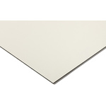 RS PRO Black, White Plastic Sheet, 1300mm x 500mm x 1.5mm