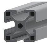 RS PRO Silver Aluminium Profile Strut, 30 x 30 mm, 6mm Groove, 3000mm Length