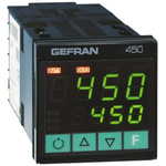 Gefran 450 PID Temperature Controller, 48 x 48 (1/16 DIN)mm, 2 Output Relay, 100  240 V ac Supply Voltage
