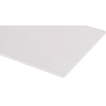 RS PRO Satin/Gloss White Plastic Sheet, 600mm x 600mm x 2.5mm