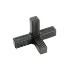 RS PRO 4-Way Connector Square Tube Connector, Strut Profile 25 mm