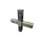 RS PRO 4-Way Connector Flat Square Tube Connector, Strut Profile 25 mm