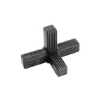 RS PRO 4-Way Connector Square Tube Connector, Strut Profile 25 mm