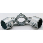 RS PRO Double Swivel Combination Connecting Component, Strut Profile Type 1, Round Tube Size Type 1