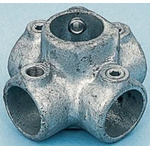 RS PRO 4-Way Connector Connecting Component, Strut Profile Type 1, Round Tube Size Type 1