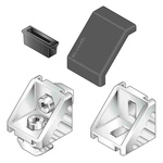 Bosch Rexroth M6 Mounting Bracket Connecting Component, Strut Profile 40 mm, 45 mm, 50 mm, 60 mm, Groove Size 10mm