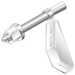 Bosch Rexroth M8 Foundation Bracket Connecting Component, Strut Profile 40 mm, 45 mm, 50 mm, 60 mm, Groove Size 10mm