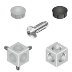 Bosch Rexroth Corner Connector Connecting Component, Strut Profile 40 x 40 mm, Groove Size 10mm