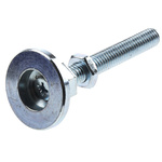 Bosch Rexroth M8 Thread Galvanised Steel Adjustable Foot, 10mm Groove