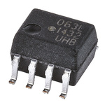 Broadcom, HCPL-063L-000E DC Input Transistor Output Dual Optocoupler, Surface Mount, 8-Pin SOIC
