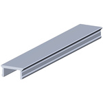 RS PRO Aluminium Alloy Cover Strip, 8mm Groove Size, 2m Length