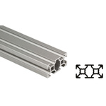 Bosch Rexroth Silver Aluminium Profile Strut, 20 x 40 mm, 6mm Groove, 3000mm Length