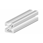 RS PRO Silver Aluminium Profile Strut, 20 x 20 mm, 5mm Groove, 1000mm Length