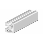 RS PRO Silver Aluminium Profile Strut, 20 x 20 mm, 5mm Groove, 1000mm Length