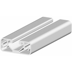 RS PRO Silver Aluminium Profile Strut, 40 x 16 mm, 8mm Groove, 3000mm Length