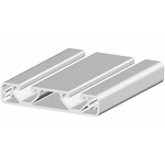 RS PRO Silver Aluminium Profile Strut, 80 x 16 mm, 8mm Groove, 3000mm Length