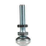 Bosch Rexroth M12 Thread Galvanised Steel Adjustable Foot, 10mm Groove