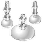 Bosch Rexroth M16 Thread Steel Adjustable Foot, 10mm Groove