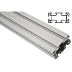 FlexLink Silver Aluminium Profile Strut, 44 x 88 mm, 11mm Groove, 3000mm Length, Series XC