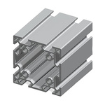 FlexLink Silver Aluminium Profile Strut, 88 x 88 mm, 11mm Groove, 2000mm Length, Series XC