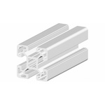 RS PRO Silver Aluminium, Anodized Profile Strut, 40 x 40 mm, 10mm Groove, 2m Length