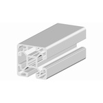 RS PRO Silver Aluminium, Anodized Profile Strut, 40 x 40 mm, 10mm Groove, 3m Length