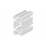 RS PRO Silver Aluminium, Anodized Profile Strut, 40 x 80 mm, 10mm Groove, 2m Length