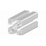 RS PRO Silver Aluminium, Anodized Profile Strut, 45 x 45 mm, 10mm Groove, 3m Length