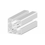 RS PRO Silver Aluminium, Anodized Profile Strut, 45 x 45 mm, 10mm Groove, 3m Length