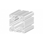 RS PRO Silver Aluminium, Anodized Profile Strut, 90 x 90 mm, 10mm Groove, 3m Length