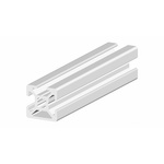 RS PRO Silver Aluminium, Anodized Profile Strut, 20 x 20 mm, 6mm Groove, 3m Length