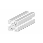 RS PRO Silver Aluminium, Anodized Profile Strut, 30 x 30 mm, 8mm Groove, 1m Length