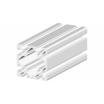 RS PRO Silver Aluminium, Anodized Profile Strut, 40 x 40 mm, 5mm Groove, 2m Length
