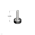 Bosch Rexroth M6mm Thread Steel Pivot Foot, 6mm Groove