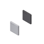 Bosch Rexroth Black PP Cover Cap, 20 x 20 Strut Profile, 6mm Groove