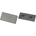 FlexLink Grey Rectangular End Cap, 30 mm, 60 mm Strut Profile, 7.2mm Groove