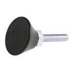FlexLink M6 Thread Steel Adjustable Foot, 7.2mm Groove