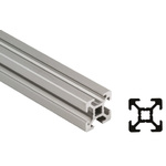 Bosch Rexroth Silver Aluminium Profile Strut, 30 x 30 mm, 8mm Groove, 3000mm Length